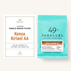 Kenya Kiriani AA coffee beans.