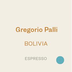 Gregorio Palli Espresso coffee beans.