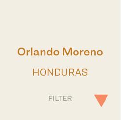 Orlando Moreno "El Filo" coffee beans.