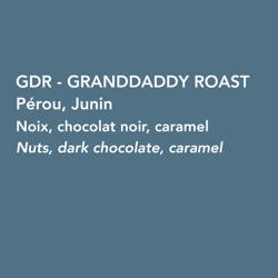Granddaddy Roast coffee beans.