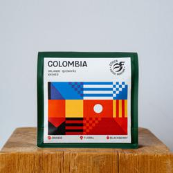 Colombia Orlando Quinayas coffee beans.
