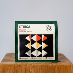 Ethica Decaf Sugarcane Washed coffee beans.