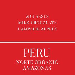 Peru Norte Organic Amazonas coffee beans.