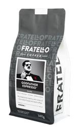 Godfather Espresso Dark™ coffee beans.