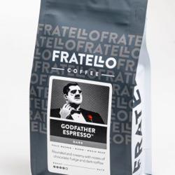 Godfather Espresso TM  Dark coffee beans.