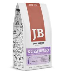 K2 Espresso coffee beans.