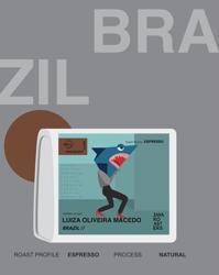 BRAZIL Luiza Oliveira Macedo (ESPRESSO) coffee beans.