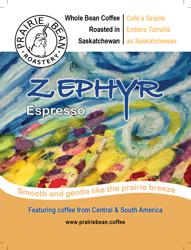 Zephyr Beans coffee beans.