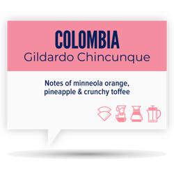 COLOMBIA • GILDARDO CHINCUNQUE coffee beans.