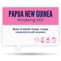 PAPUA NEW GUINEA • KINDENG MILL coffee beans.