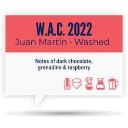 W.A.C. • JUAN MARTIN • WASHED coffee beans.