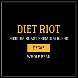 DIET RIOT | Medium Roast Decaf Blend coffee beans.