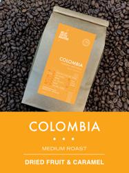 COLOMBIA, South America coffee beans.