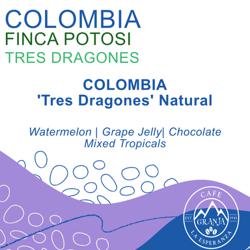 Colombia - Finca Potosi | Tres Dragones Natural - 200g coffee beans.