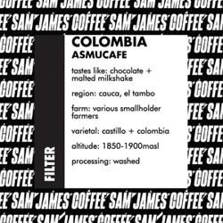 COLOMBIA: ASMUCAFE coffee beans.