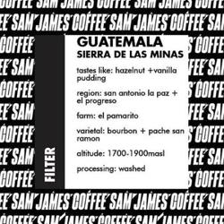 GUATEMALA: SIERRA DE LAS MINAS coffee beans.