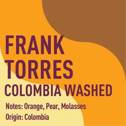 Colombia Frank Torres Colombia Washed coffee beans.