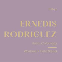 Colombia Ernedis Rodriguez, Washed Field Blend coffee beans.