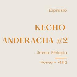 Ethiopia Kecho Anderacha #2 Espresso, Honey 74112 coffee beans.