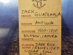 Dark Guatemala coffee beans
