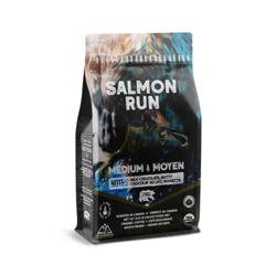 "Salmon Run" Organic Coffee coffee beans.