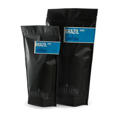 Brazil Organic - Dark coffee beans.
