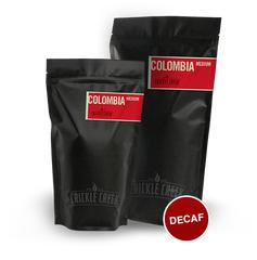 Decaf - Colombia coffee beans.