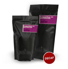 Decaf - Sumatra coffee beans.