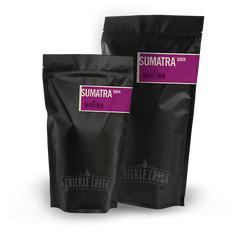 Sumatra Organic - Dark coffee beans.
