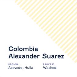 Colombia Alexander Suarez coffee beans.