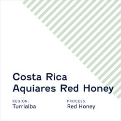 Costa Rica Aquiares Red Honey coffee beans.