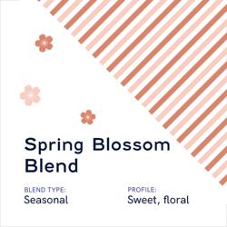 Spring Blossom Blend coffee beans.