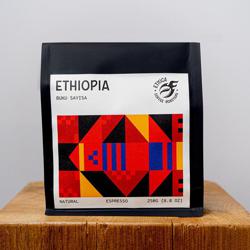 Ethiopia Buku Sayisa coffee beans.