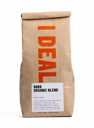 Dark Organic Blend coffee beans.