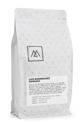 Los Rodriguez coffee beans.