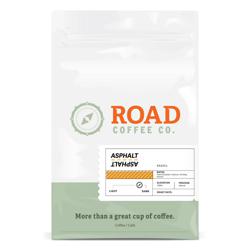 Asphalt coffee beans