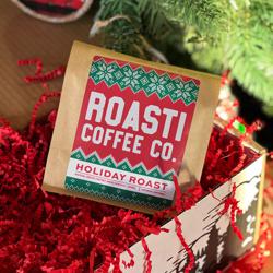 Holiday Roast coffee beans.