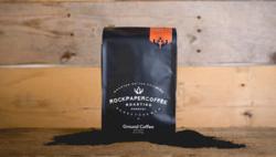 100% Colombian Dark Roast Ground coffee beans.