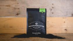 Sask Blend Medium Roast Ground coffee beans.