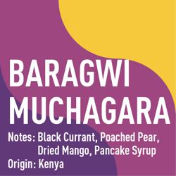 Kenya Baragwi Muchagara AA Washed coffee beans.