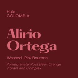 Alirio Ortega coffee beans.