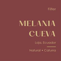Ecuador Melania Cueva, Natural Caturra coffee beans.