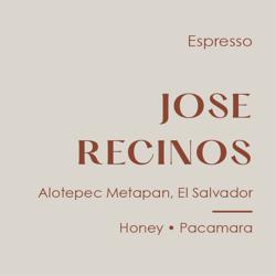 Jose Alfredo Recinos coffee beans.