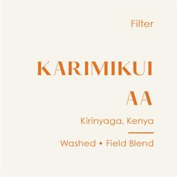 Kenya Karimikui AA, Washed Field Blend coffee beans.