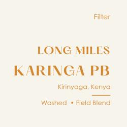 Kenya Karinga PB, Washed Field Blend coffee beans.