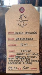 India Mysore coffee beans