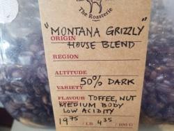 Montana Grizzly coffee beans