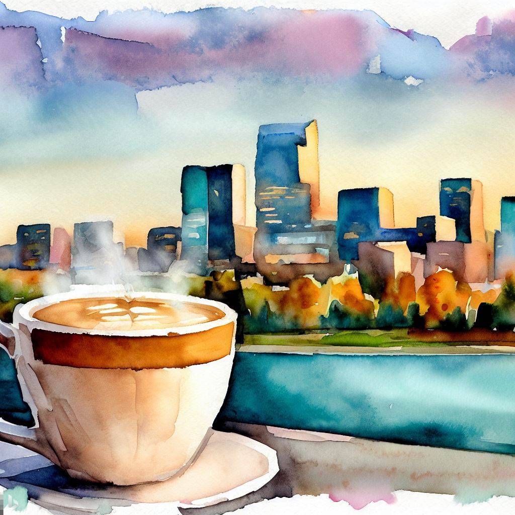 A latte in Edmonton