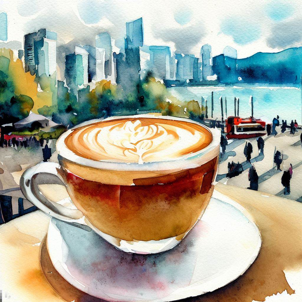 A latte in Vancouver